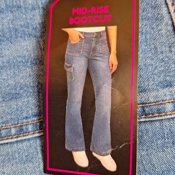 NOBO Mid-Rise Boot Cut Blue Jeans Size 11 - Picture 7 of 9